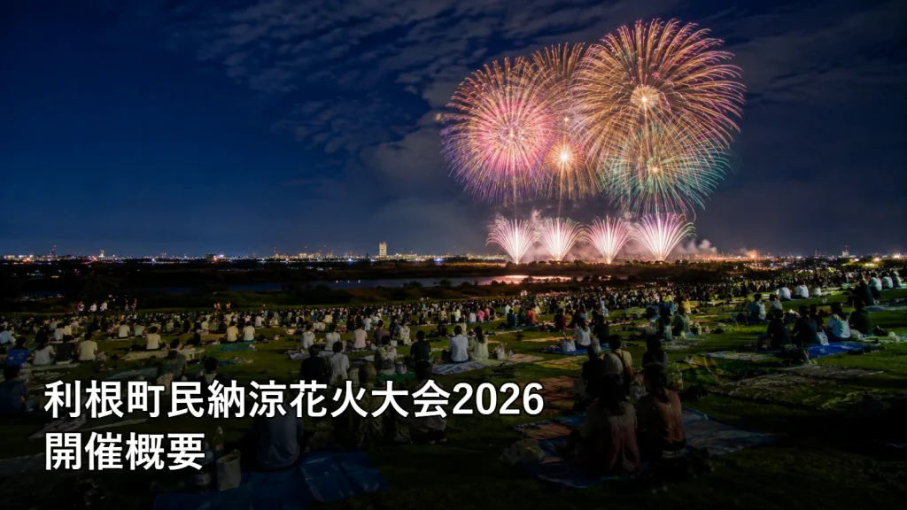利根町民納涼花火大会2026の開催概要を紹介する画像