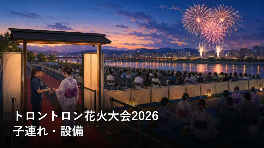トロントロン花火大会2026の子連れ・設備を紹介する画像