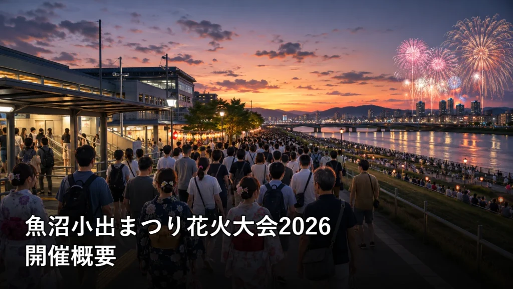 魚沼小出まつり花火大会2026の開催概要を紹介する画像