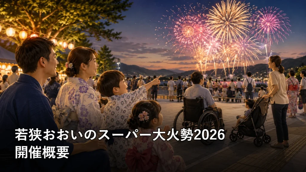 若狭おおいのスーパー大火勢2026の開催概要を紹介する画像