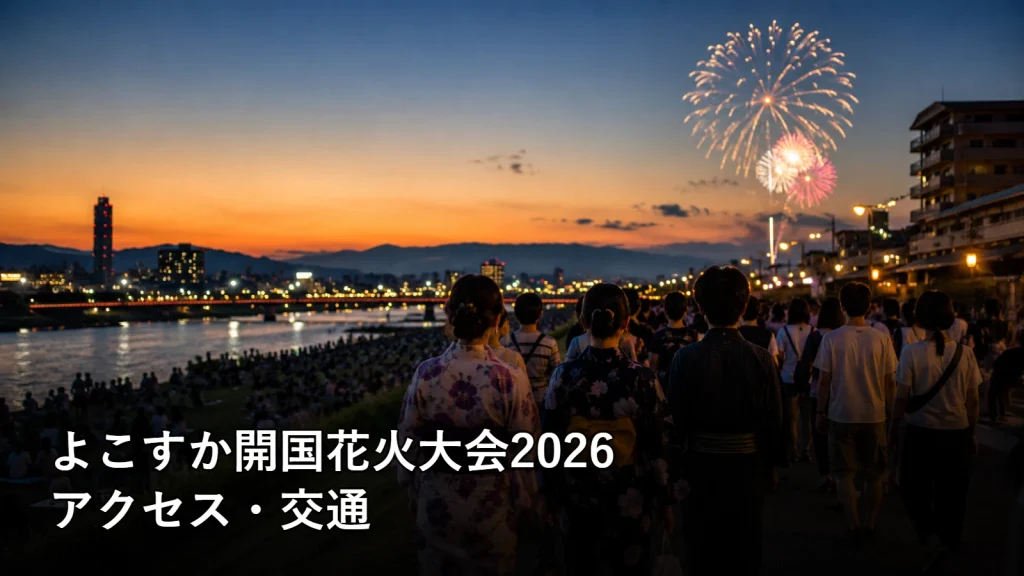 よこすか開国花火大会2026のアクセス・交通を紹介する画像