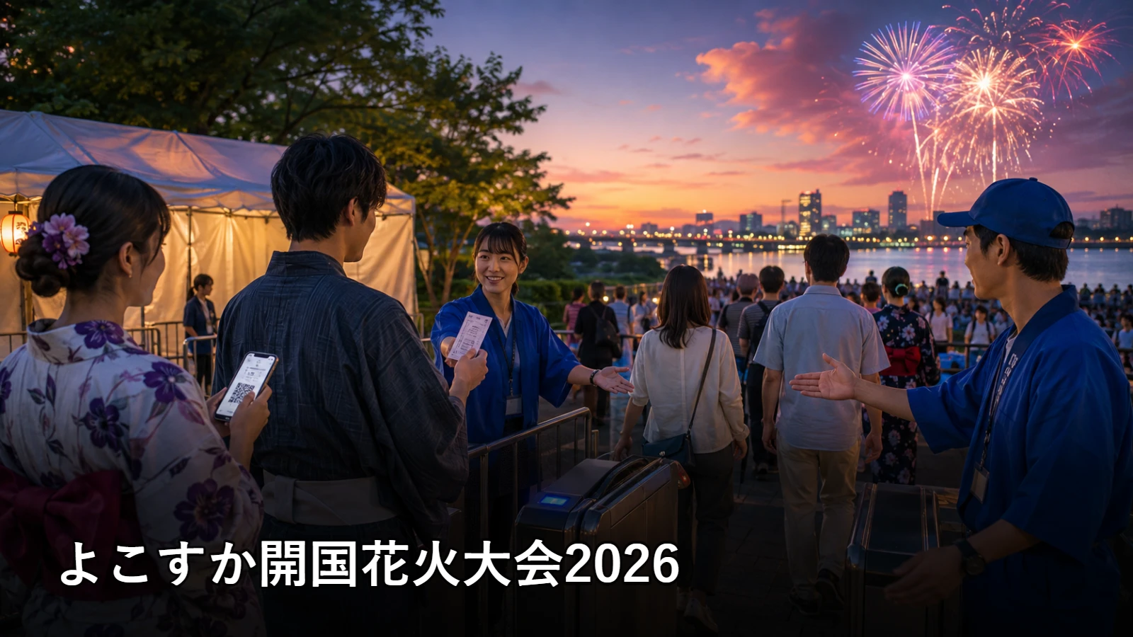 よこすか開国花火大会2026の開催情報・観覧場所・アクセスを紹介するアイキャッチ画像