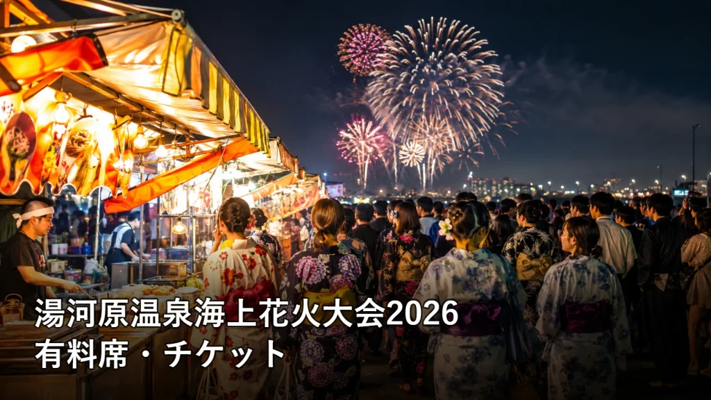 湯河原温泉海上花火大会2026の有料席・チケットを紹介する画像