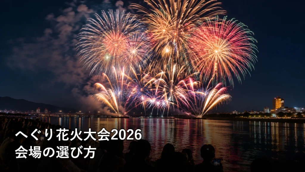 へぐり花火大会2026の会場の選び方を紹介する画像