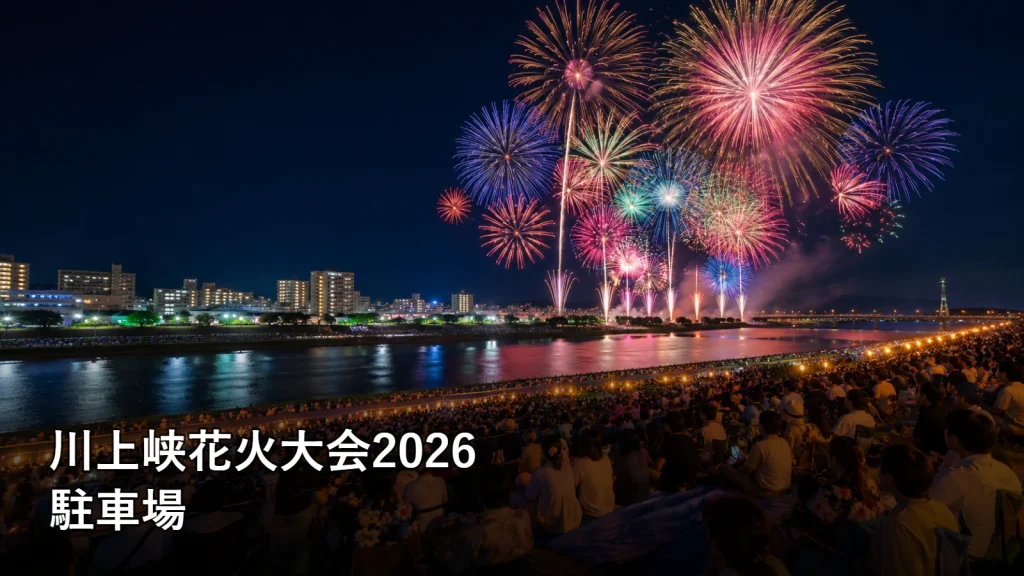 川上峡花火大会2026の駐車場を紹介する画像