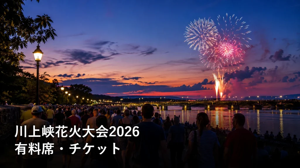 川上峡花火大会2026の有料席・チケットを紹介する画像
