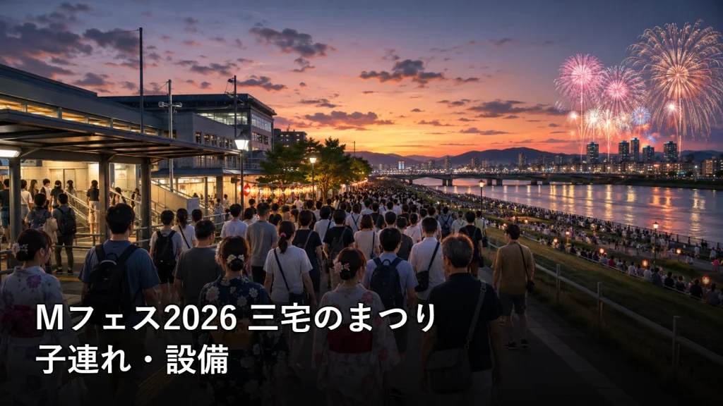 Mフェス2026 三宅のまつりの子連れ・設備を紹介する画像