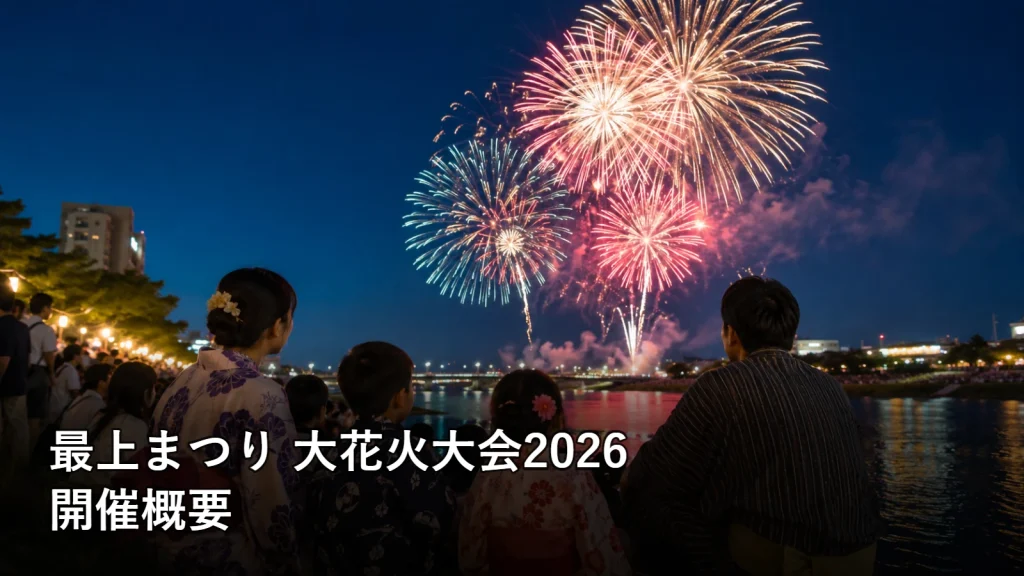 最上まつり 大花火大会2026の開催概要を紹介する画像