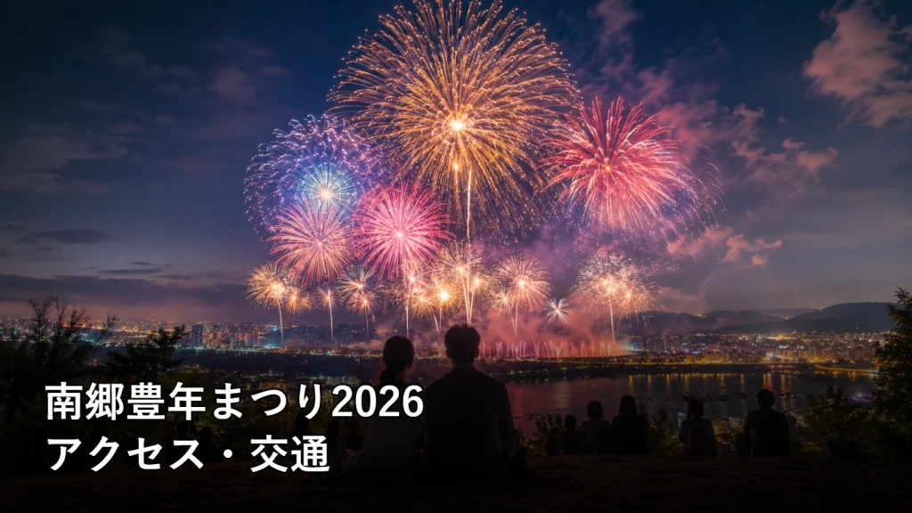 南郷豊年まつり2026のアクセス・交通を紹介する画像