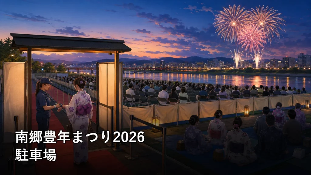 南郷豊年まつり2026の駐車場を紹介する画像