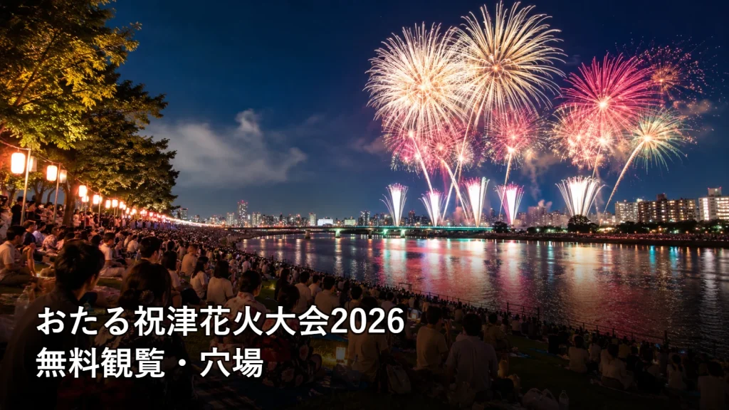 おたる祝津花火大会2026の無料観覧・穴場を紹介する画像