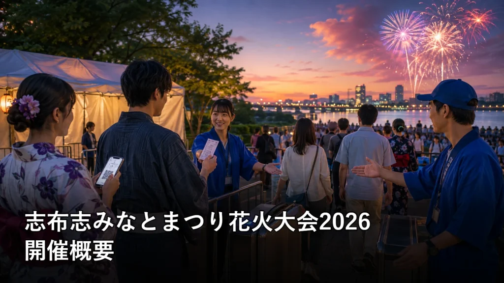 志布志みなとまつり花火大会2026の開催概要を紹介する画像