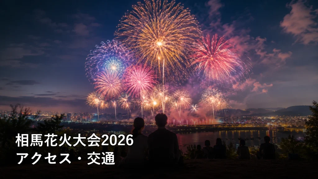 相馬花火大会2026のアクセス・交通を紹介する画像