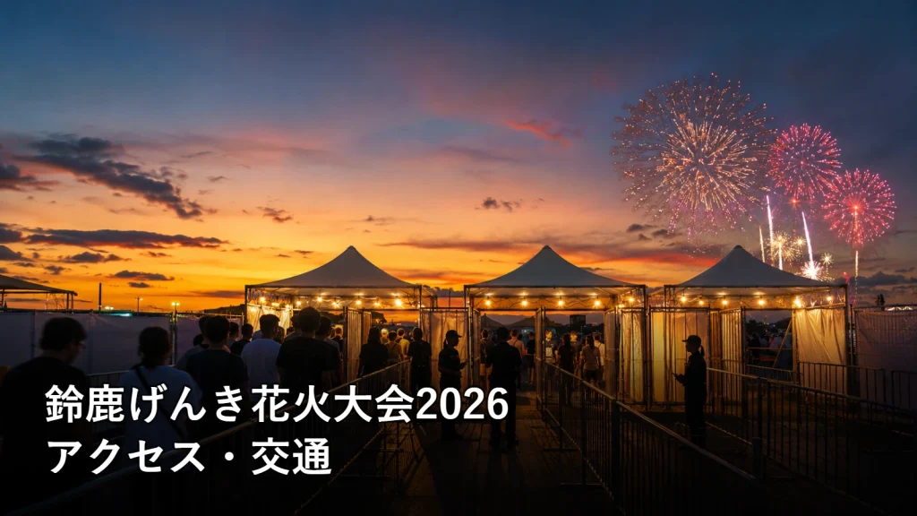 鈴鹿げんき花火大会2026のアクセス・交通を紹介する画像