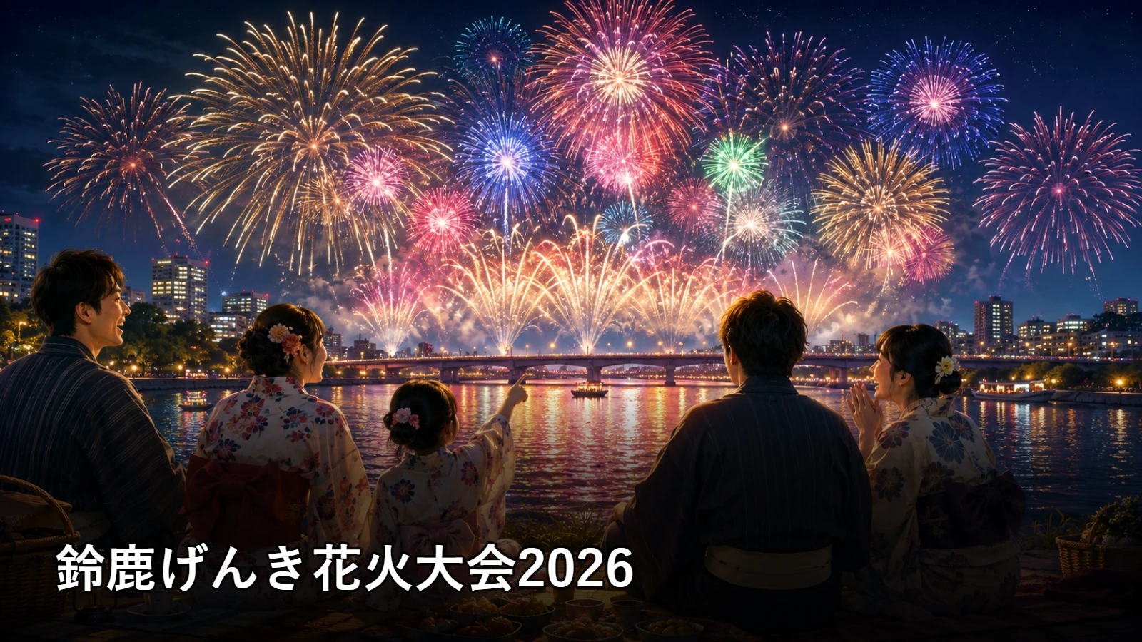 鈴鹿げんき花火大会2026の開催情報・観覧場所・アクセスを紹介するアイキャッチ画像