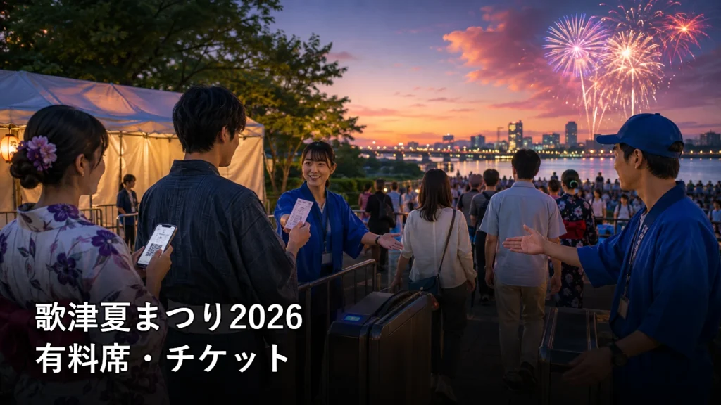 歌津夏まつり2026の有料席・チケットを紹介する画像