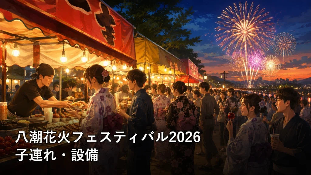 八潮花火フェスティバル2026の子連れ・設備を紹介する画像
