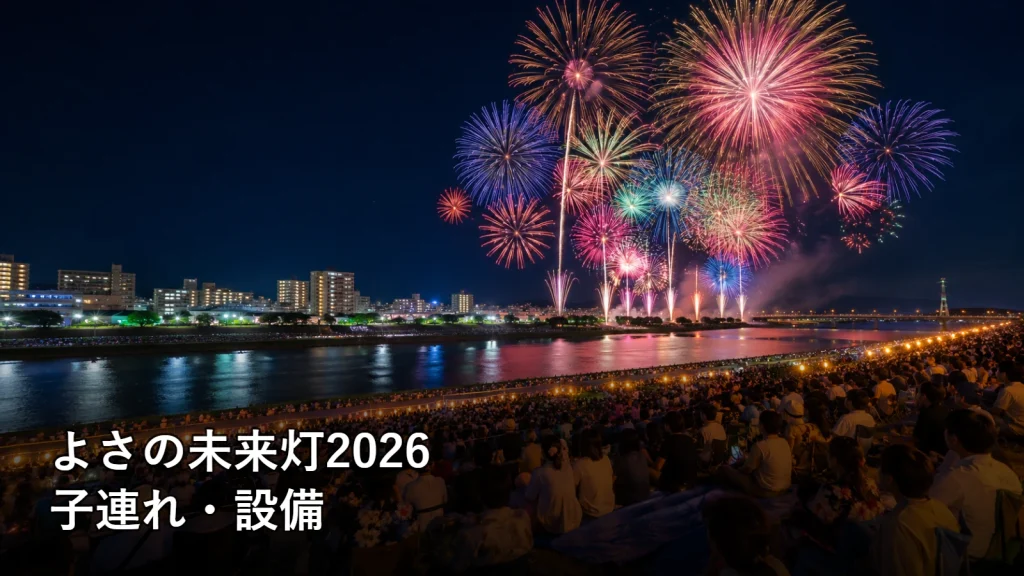 よさの未来灯2026の子連れ・設備を紹介する画像