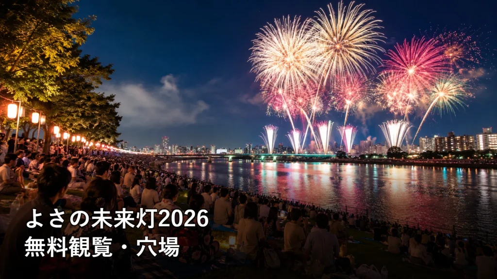 よさの未来灯2026の無料観覧・穴場を紹介する画像