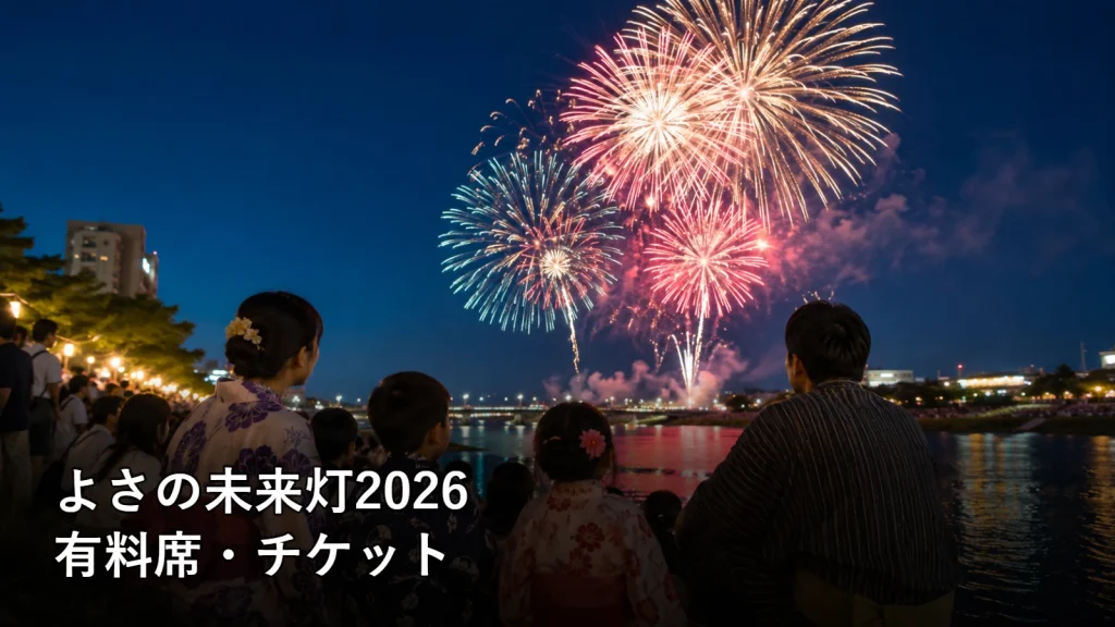 よさの未来灯2026の有料席・チケットを紹介する画像